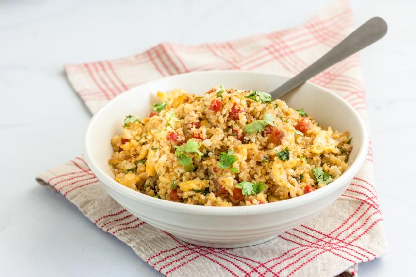 Cauliflower rice with veggies