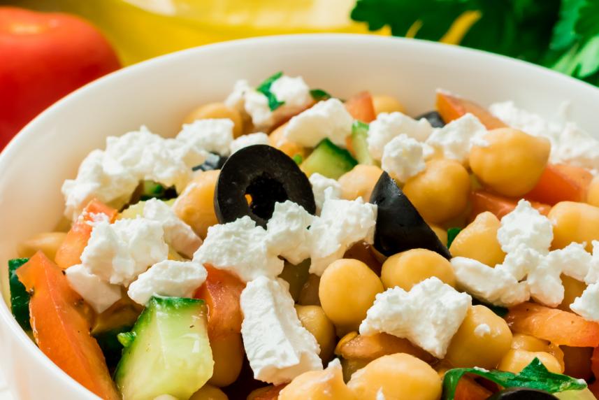 Chickpea Bean & Feta salad