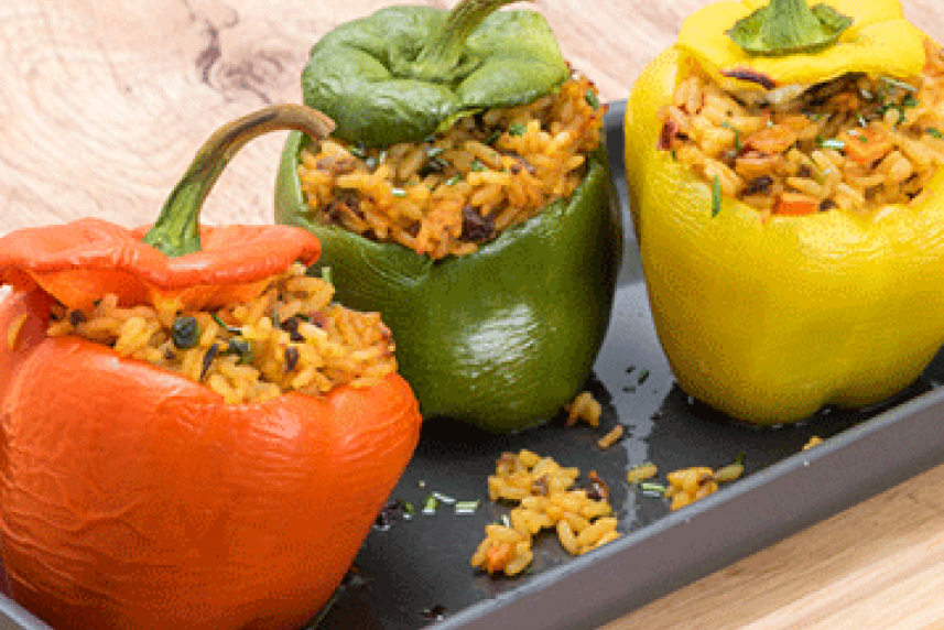 Mexican Quinoa Stuffed Peppers